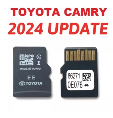 TOYOTA CAMRY GPS MAPA ACTUALIZACIÓN 2024 NAVEGACIÓN TARJETA MICRO SD OEM 86271 0E076 EE. UU./CA Foto 1 de 2