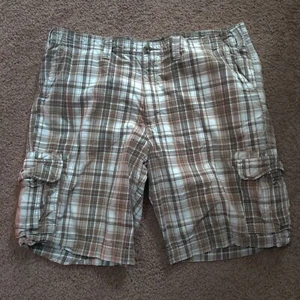 Eddie Bauer karierte Cargo Shorts Herren Gr. 42 braun khaki - Bild 1 von 7