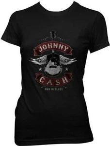 Johnny Cash geflügelte Gitarre Country Musik Songer Folsom Junior Shirt 30030047 - Bild 1 von 4