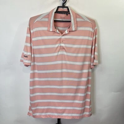 Polo Ping Golf Rosa Blanco Rayas Talla XL Para Hombre Foto 1 de 4