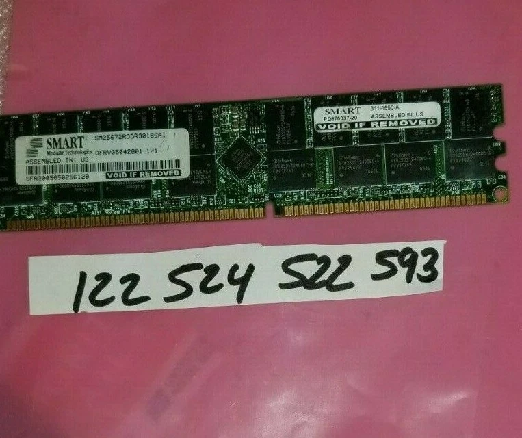  SERVER RAM NOT PC RAM   2GB  PC-2700R  DDR-333MHZ 184PIN   ECC REGISTERED - Image 1 of 1