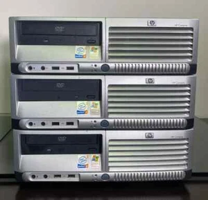 HP DC7600 SFF Desktop Tower Computer Pentium 4 3.2 GHz 160GB 2GB - Picture 1 of 6