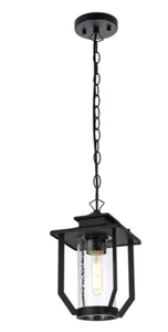 Chandelier Light Fixture Outdoor Seedy Glass Exterior Porch Walkway Patio Lamp - Picture 1 of 10