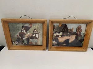 Juego de marcos de madera Ernest Uden arte en papel de aluminio litografías arte de pared vintage años 60 9x7,5 - Imagen 1 de 13