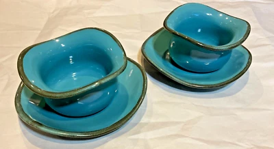Southern Living at Home Tuscan Toscana Tidbit Bowls And Saucers Stoneware SET - Image 1 of 3