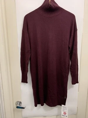 Lululemon Softer Still Dress NWT Garnet XS S M L Cashlu Knit Thumbholes Machine  - Image 1 of 4