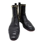 Christian Louboutin Short boots shoes leather Studs Black Used Women size 35 1/2