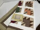 New Kohl's 100% Cotton Throw 50" x 60" Multi-Color Leave Pattern