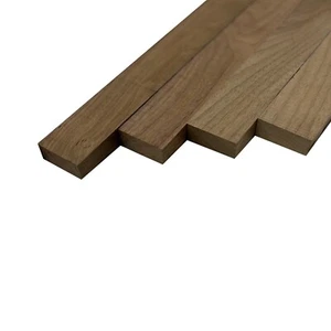 Pack of 4, Black Walnut Lumber Boards Cutting Board Blocks 3/4” x 2” x 36” - Picture 1 of 7