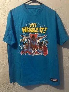 WWE The New Day Authentic T-Shirt Lets Wiggle It! Blue Mens Size Large - Picture 1 of 6