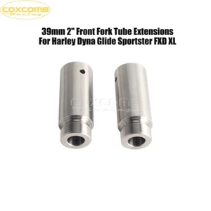 40mm 3" Steel Fork Tube Front End Extension for Harley Dyna Glide Sportster XL - Foto 1 di 7