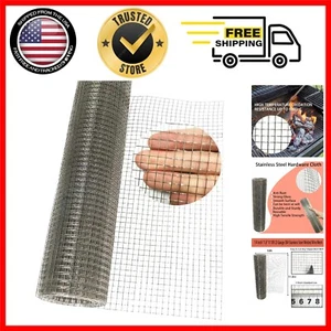 Durable Rustproof Wire Mesh for Fencing & DIY - 304 Stainless Steel 10ft Roll - Picture 1 of 8