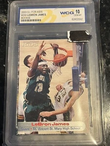 2003 SI For Kids #264 Lebron James Rookie WCG Graded 10 - Picture 1 of 1