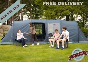 VANGO Tacoma 800XL Tent Package includes groudsheet 8 man Family Tent Deep Blue - Picture 1 of 21