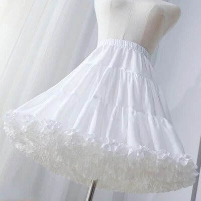 Mujeres Swing Lolita Falda Enagua Crinolina Falda Interior Tul Retro Tutú Foto 1 de 4