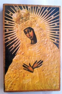 NICE RARE CHRISTIAN PICTURE MADONNA OSTROBRAMSKAYA - Picture 1 of 2