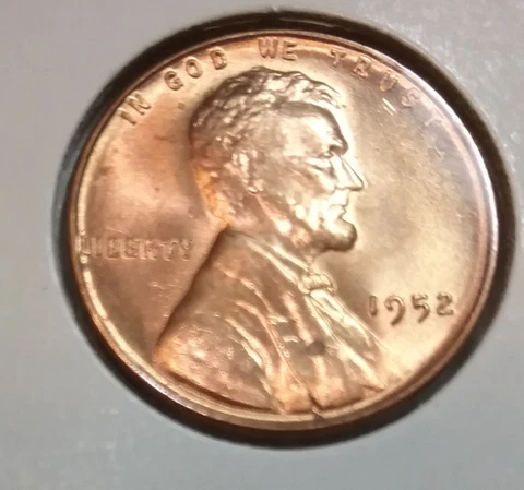 1952 Lincoln Wheat Cent  P - BU - Uncirculated Cover