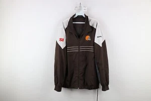 Vintage Reebok Mens Large Spell Out Cleveland Browns Football Windbreaker Jacket - Picture 1 of 20