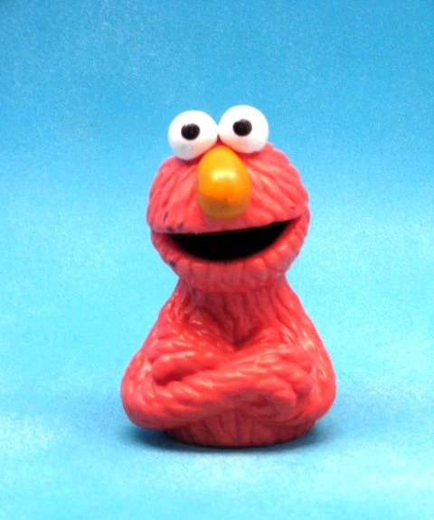 ELMO CALLE SÉSAMO. FIGURA DE ACCIÓN MARIONETA DE DEDO JIM HENSEN VINTAGE Foto 1 de 1