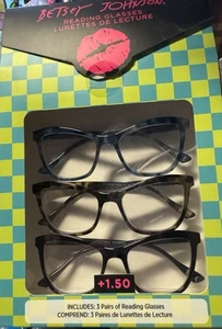 Betsey Johnson Designer Lesebrille 1,50 NEU Brille - Bild 1 von 2