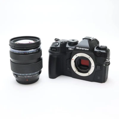 OM SYSTEM OM-1 Mark II Black + 12-40mm F/2.8 PRO II Lens Kit -Near Mint- #263 - Image 1 of 4