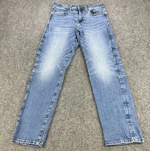 American Eagle Jeans Mens 28x30 Blue Denim Slim Airflex + Flex Y2K - Picture 1 of 10