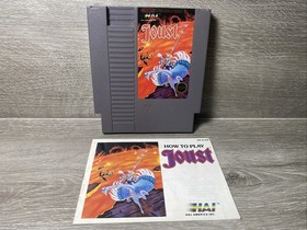 Joust (Nintendo NES, 1988) Authentic Tested Sleeve With Manual