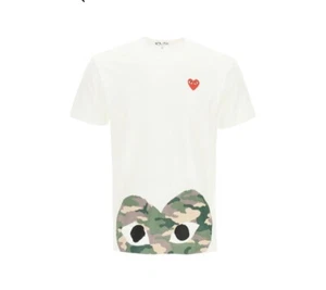 Herren T-Shirt Play Commes des Garçons Play Camouflage Heart Peek Größe XL - Bild 1 von 3