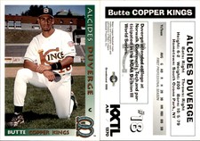Alcides Duverge 1999 Grandstand Butte Copper Kings #NNO Card *AutographDen*
