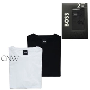 CAMISETA BOSS HOMBRE CUELLO REDONDO MANGA CORTA LOGO PAQUETE DE 2 SLIM FIT TODAS LAS TALLAS Antes 39€ - Imagen 1 de 8