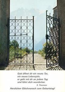 GERMAN RELIGIOUS NEW YEAR GREETINGS POSTCARD - GOD GOES WITH YOU EVERY DAY