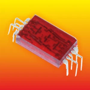 VQB71 LOTE DE 6 PANTALLAS LED ROJAS NUMÉRICAS HÍBRIDAS ALEMANAS DE 7 SEGMENTOS - Imagen 1 de 7