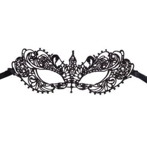 Lace Masquerade Eye Mask Gothic Xmas Fancy Dress Hen Party Halloween Ladies UK - Picture 1 of 1