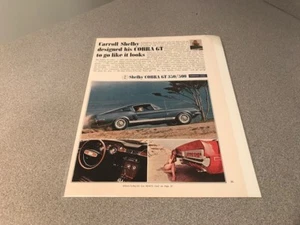 1968 Shelby GT-350/GT-500 Feature Advertisement - Picture 1 of 3
