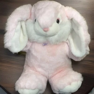 Vintage DanDee Easter Bunny Plush 20" Pink Stuffed Animal Floppy Ears Large - Picture 1 of 11