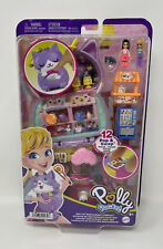 Polly Pocket Zen Cat Restaurant Japanese Sushi-Themed Playset with 2 Micro Dolls