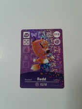 Redd 012 Animal Crossing Amiibo Card AUTHENTIC