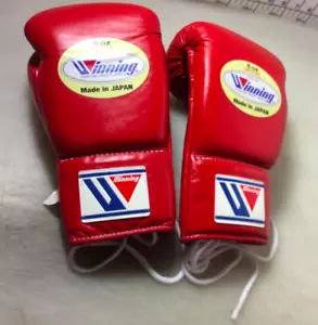 Winning MS-200 Boxing Gloves Professional Competition 8oz Red Made in Japan NEW - Picture 1 of 6