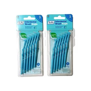 2 x Tepe Interdental 6 Packs Angle Blue Size:3 ,0.6mm, 12 Brushes Made in Sweden - Picture 1 of 4