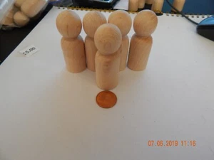 25 x WOODEN DOLL~PEG PEOPLE! DAD CRAFT 2 3/8ths TALL - Picture 1 of 1