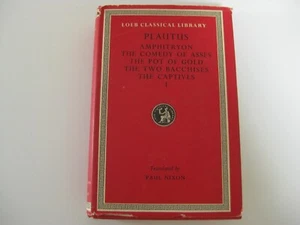Plautus Amphitryon Comedy of Asses Pot of Gold 2 Bacchises Captives Vol. I LCL60 - Picture 1 of 10