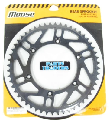 Piñón trasero de aluminio Moose 52T Husqvarna 125/250/300/350/450/510 Beta GasGas Foto 1 de 2