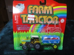 Yat Ming Road Tough Farm Tractor w/ Milk Tank Trailer Die Cast #9050B Nip - Picture 1 of 3