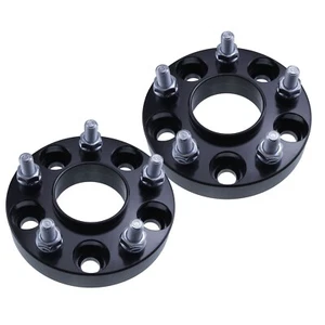 (2) Hubcentric Wheel Spacers | 1.25" 5x4.5 5 lug 70.5mm Hub Bore 1/2" x 20 Studs - Picture 1 of 3