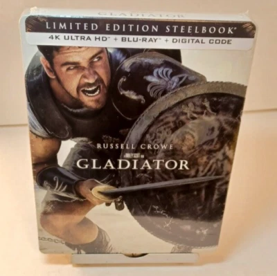 Gladiator Steelbook (4K/Blu-ray)-NEW (Sealed)-Box Shipping with Tracking - Image 1 of 4