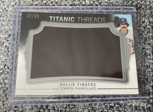 Rollie Fingers Topps Marquee Titanic Threads Patch Relic /99 Milwaukee Brewers - Picture 1 of 1