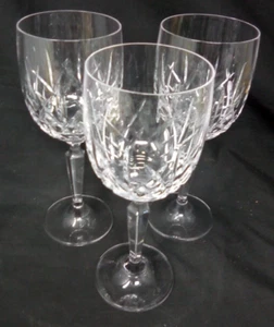 Waterford Crystal Newgrange Claret Wine Glass Stemware Discontinued Set of 3 - Picture 1 of 3