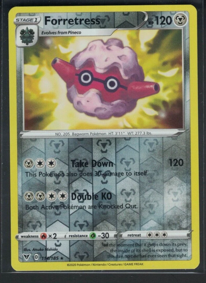 Pokemon Vivid Voltage Forretress 114/185 Reverse Holo Rare NM - Image 1 of 1