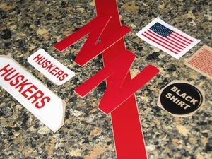 NEBRASKA CORNHUSKERS Football Helmet Decals FULL Size 3M 20MIL - (1) Set - Picture 1 of 5