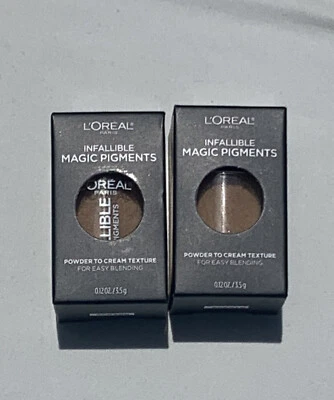 2X - L’Oreal Infallible Magic Pigments “442 GOLD DIGGER” Powder to Cream Texture - Image 1 of 4